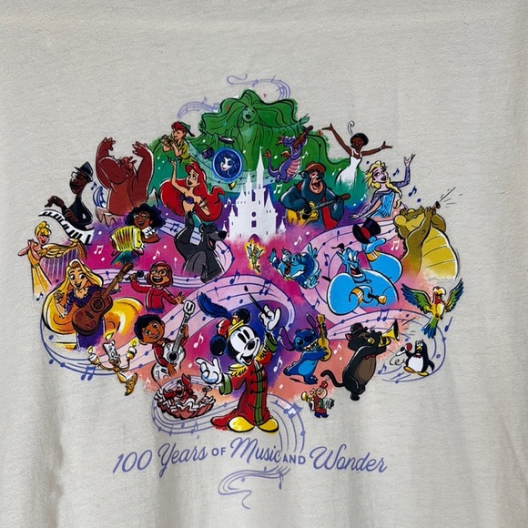 Disney Music Wonder Shirt Medium 100th Anniversary 100 Years Of Mickey - Picture 2 of 9
